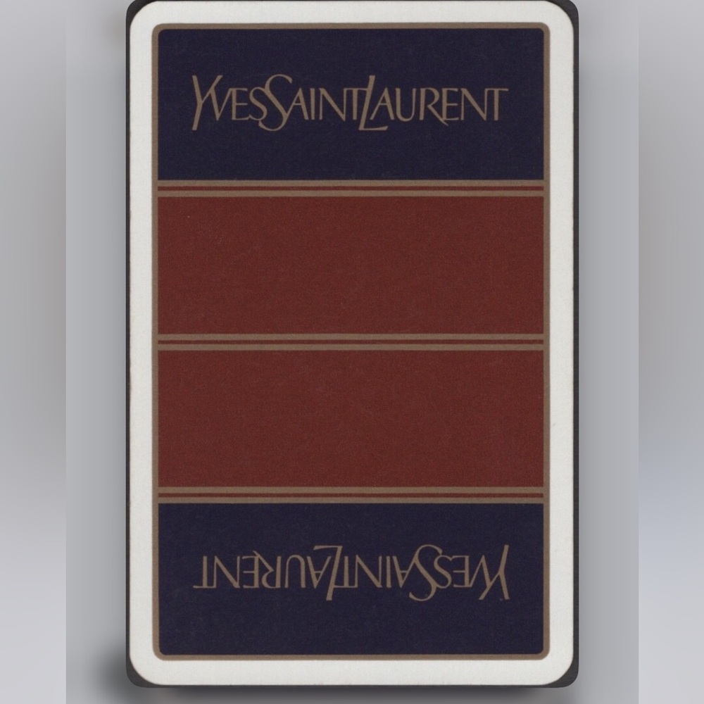 Vintage Yves Saint Laurent Red and Black Card Set in box